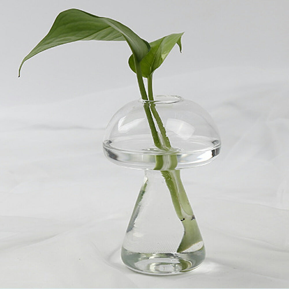 IwaiLoft 手作り キノコの花瓶 ガラス 一輪挿し フラワーベース ミニ 小 インテリア おしゃれ 水栽培 ボトル【送料無料】 –  茶器・コーヒー用品を選ぶ - IwaiLoft
