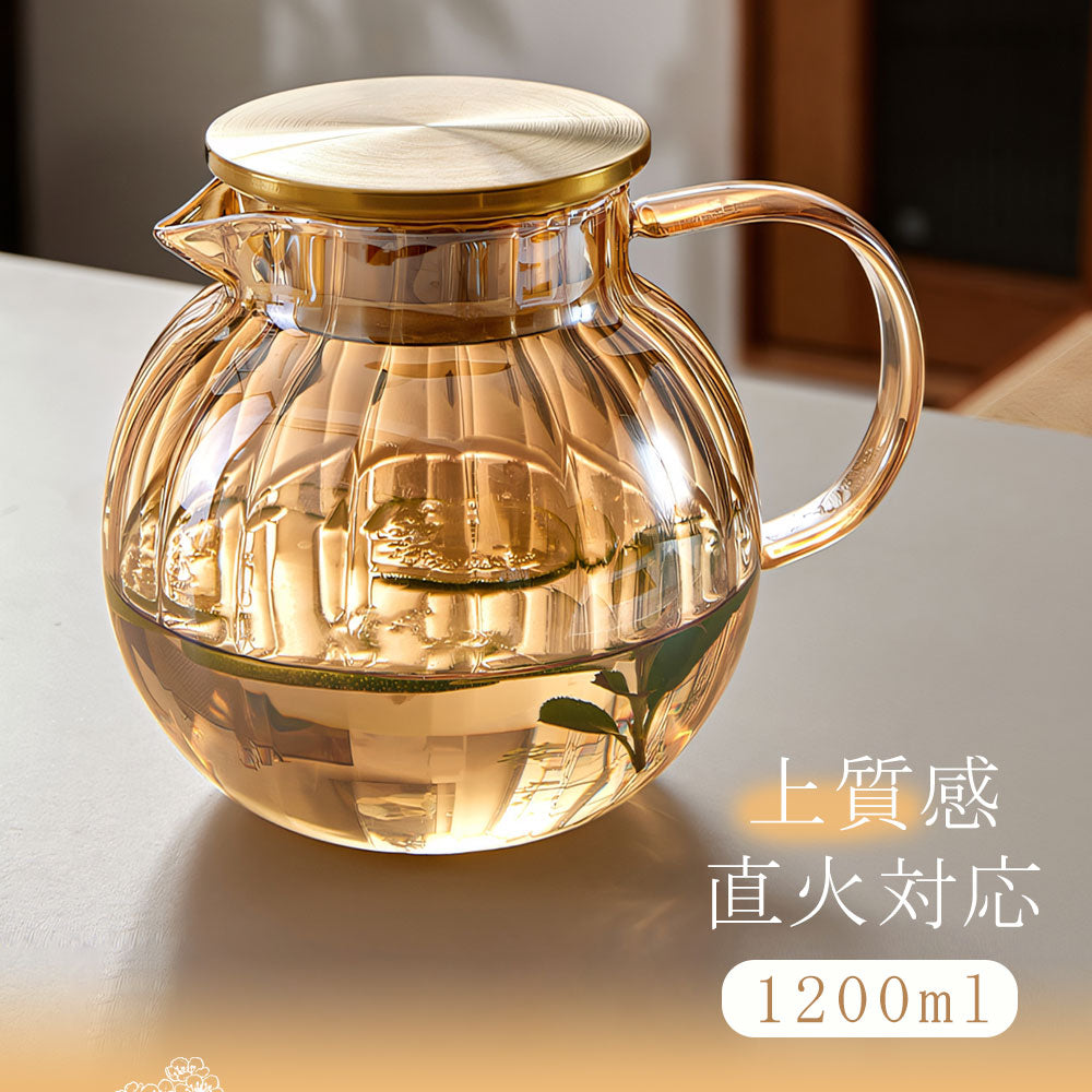 IwaiLoft ピッチャー 1200ml 冷水筒 耐熱ガラス 麦茶ポット ガラスポット ウォーターピッチャー ウォーターカラフェ クリア – 茶器・ コーヒー用品を選ぶ - IwaiLoft