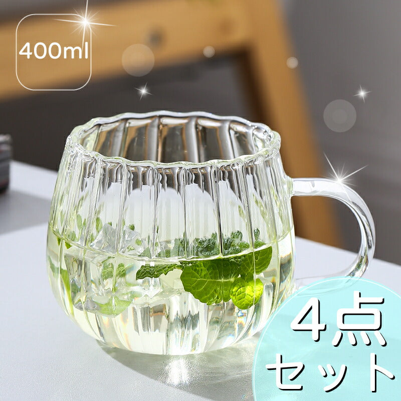 IwaiLoft 耐熱ガラス グラス ガラスマグ ガラスカップ コップ コーヒーカップ コーヒーマグ かわいい モーニングカップ ティーグラ