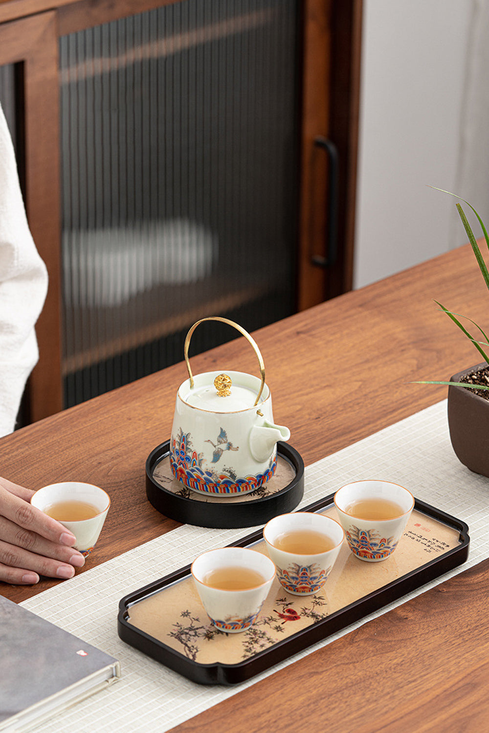 直径約62×高さ約3cm聞香杯醇品雅集の台湾茶器
