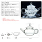 IwaiLoft Healing Heat-Resistant Glass Teapot with Tea Strainer Glass Teapot Thermal Candle Warmer Tea Warmer Set Tea For Two Glass Pot Black Tea Fruit Tea Leaf Tea Flower Tea Craft Tea Half Tea Direct Fireable IL-SET1925 (Teapot, 250mL)