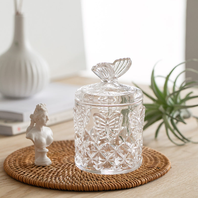 IwaiLoft 北欧 ガラスキャニスター フタ付き 保存容器 ガラス容器 かわいい ガラス 収納缶 小物置き キャンディーケース 小 収納 –  茶器・コーヒー用品を選ぶ - IwaiLoft