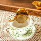 IwaiLoft 北欧 金属製 茶こし 茶漉し  回転式 ミラー 受け皿 ゴールド ティーストレーナー（茶こし）ドリッパー フィルター ティーストレーナー ガラス 紅茶 ステンレスの茶こし 急須 マグカップ ティーポット など用 取っ手付き ちゃこし 茶道具 ギフト プレゼント