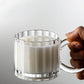 IwaiLoft  Carved relief ガラスマグ 焼酎 グラス モーニング カップ 240ml ミルクコップ 牛乳カップ ウイスキー 硝子 グラス ガラスグラス 小さい ティーグラス ティーカップ コーヒーカップ 冷茶グラス ガラスカップ ガラス食器 エンボス加工 来客用 母の日 ギフト