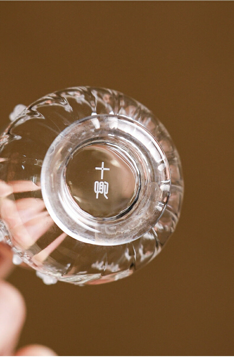 IwaiLoft  Glass Art 美しい ティーグラス 冷茶グラス 湯呑み おしゃれ 50ml グラス 耐熱ガラス 小 小鉢 ガラス 小さめ デザート・アミューズカップ 盃 酒杯 足つき ミニボール 豆鉢 デザート鉢 ワイングラス シャンパングラス ティーカップ ティーコップ カクテルグラス