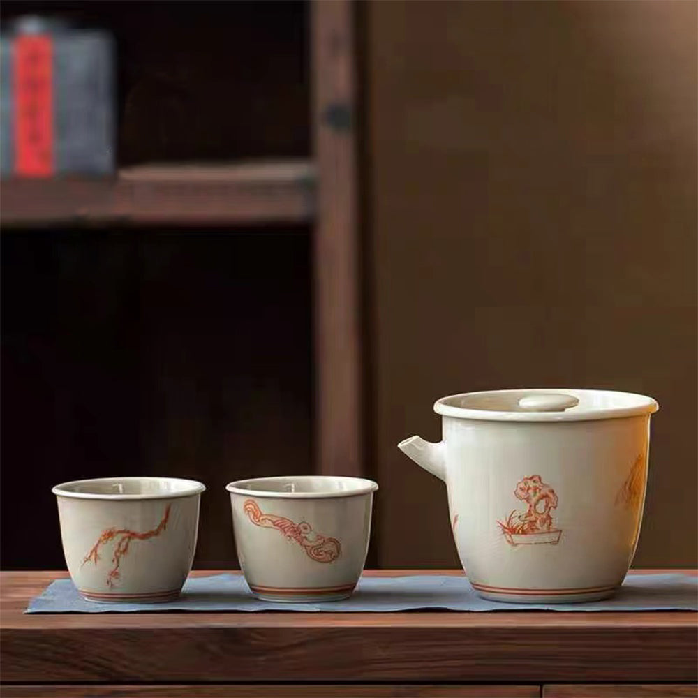 IwaiLoft 茶器セット 手作り 急須 陶磁器 ティーポット 茶こし付き 湯のみ 緑茶 玉露 番茶 プレゼント 茶器 陶器 和風 ティー – 茶器・コーヒー用品を選ぶ  - IwaiLoft