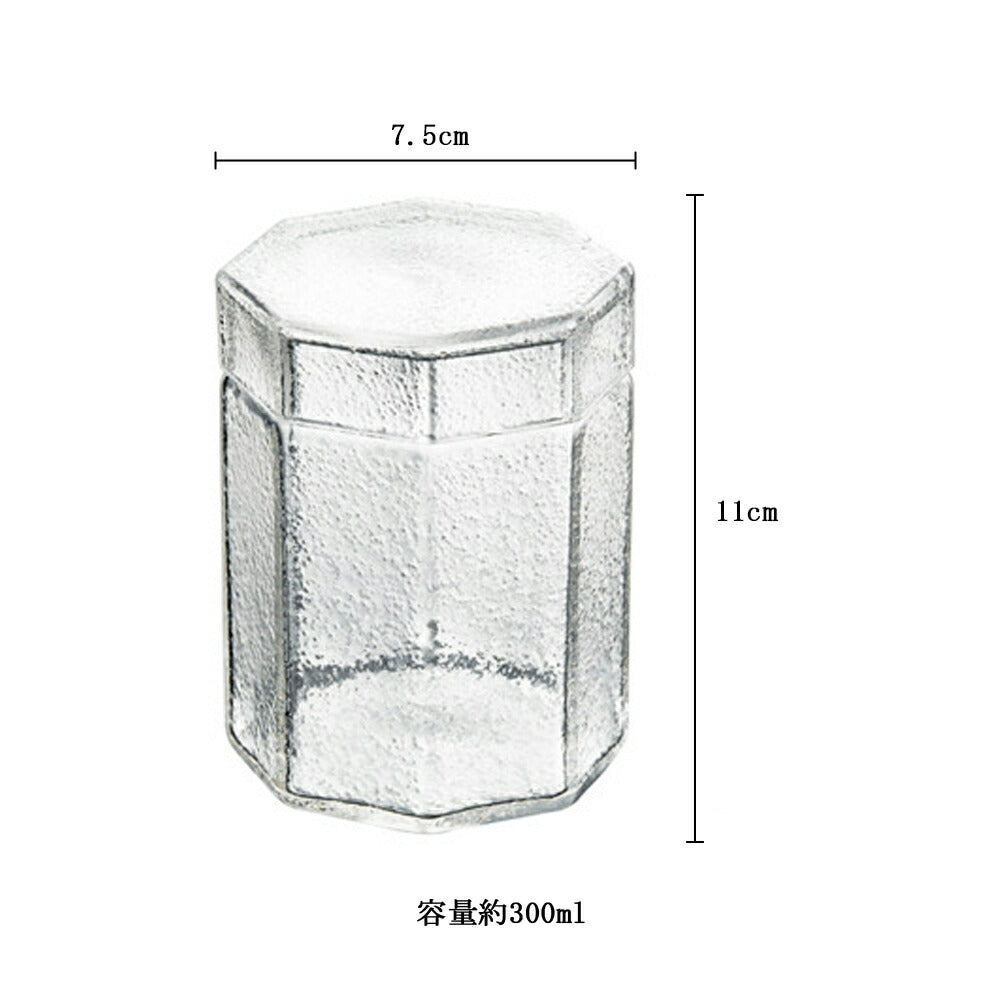 IwaiLoft ガラスキャニスター 耐熱ガラス 茶筒 茶入 1個セット お菓子 茶葉 コーヒー豆 保存容器 防湿保存 Glass Canister【送料無料】
