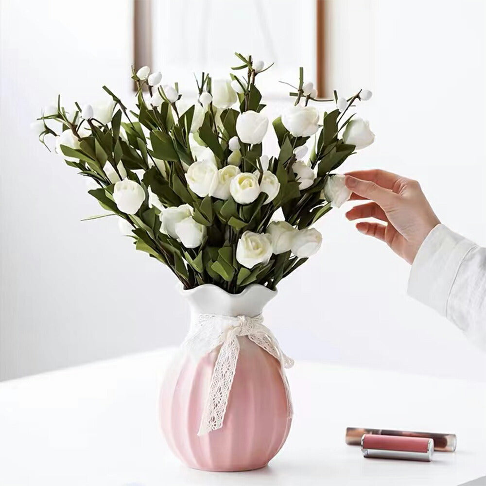 IwaiLoft フラワーベース 花瓶 セラミック 北欧 手作り 花瓶 陶器 花瓶 4カラー 花器 一輪挿し かわいい フラワーベース イン –  茶器・コーヒー用品を選ぶ - IwaiLoft