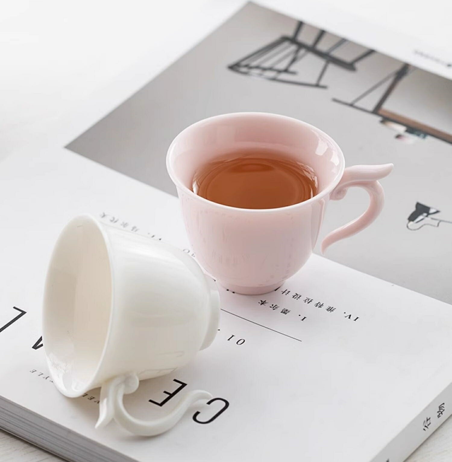 IwaiLoft 茶杯 茶器 60ml 湯のみ 湯呑み お茶 カップ コップ 来客用 お茶用品 ティーウェア 中国茶器 贈り物にも 食洗機対応  電子レンジ対応