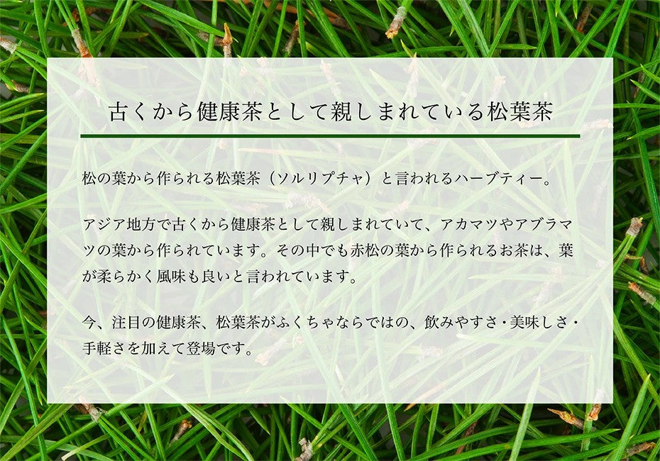 松葉茶 国産 3g 残留農薬検査済 岡山県産  無農薬 野生 赤松 まつば茶 松の葉茶 日本 無添加 ふくちゃ