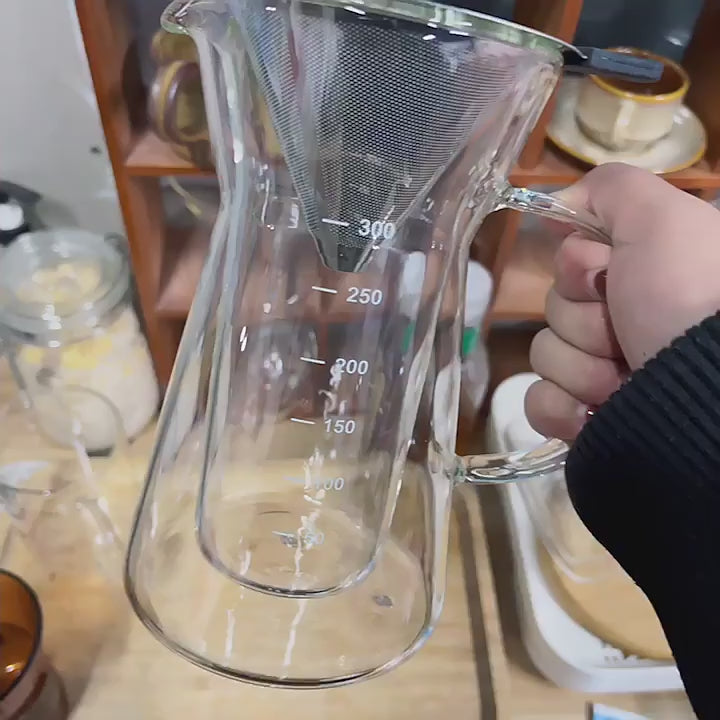 IwaiLoft 新作 2層耐熱ガラス コーヒーサーバー コーヒーポット ガラス