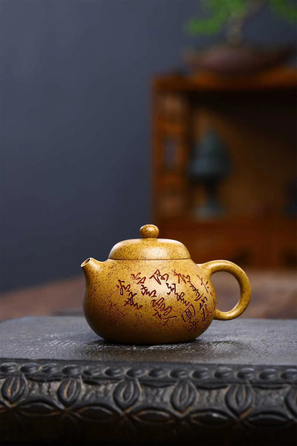 直販入荷 紫砂壺の手ラッシッシュの急須のレリーフ芸術35H - キッチン