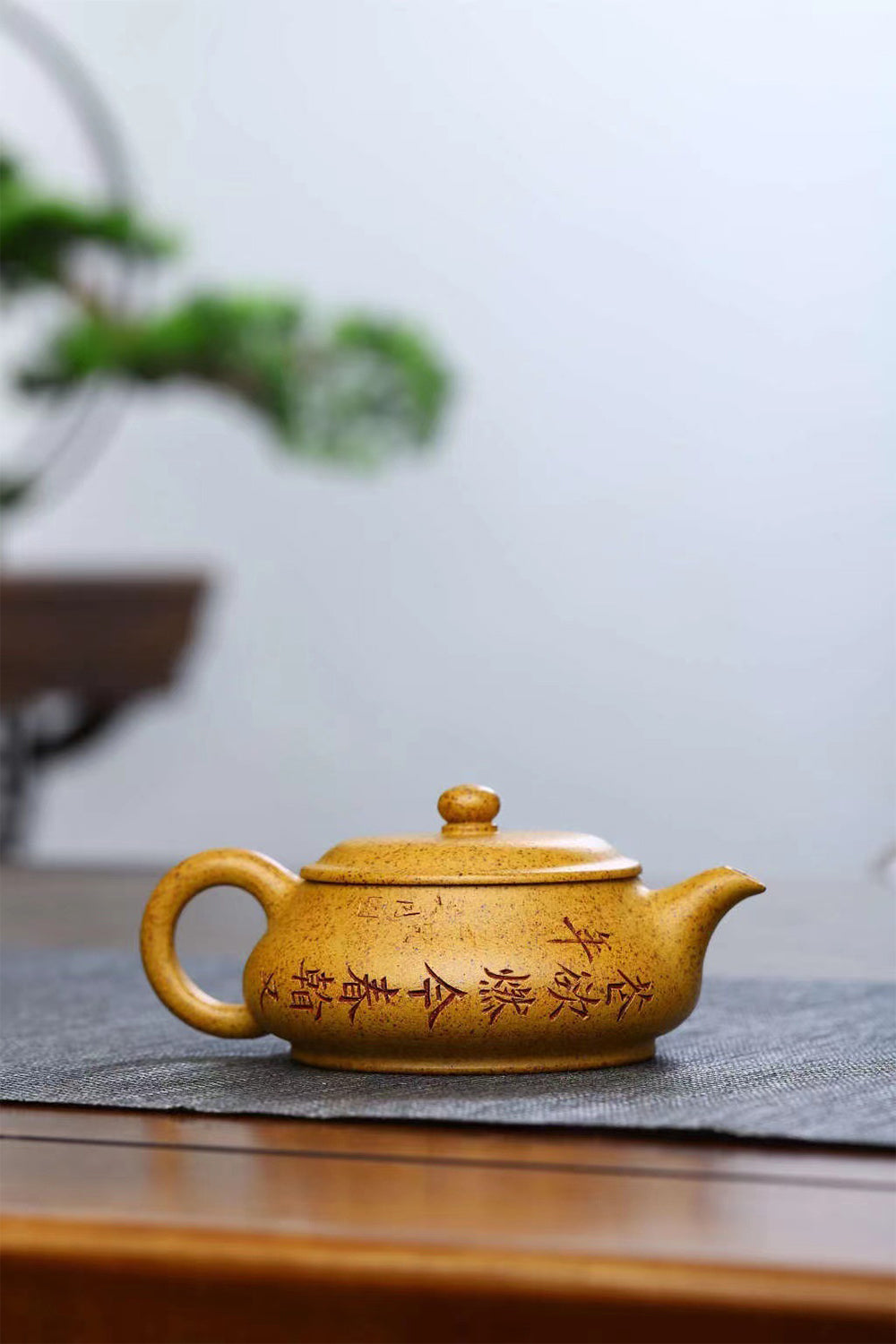 紫砂茶壷中国宜興製段泥カボチャのポット-