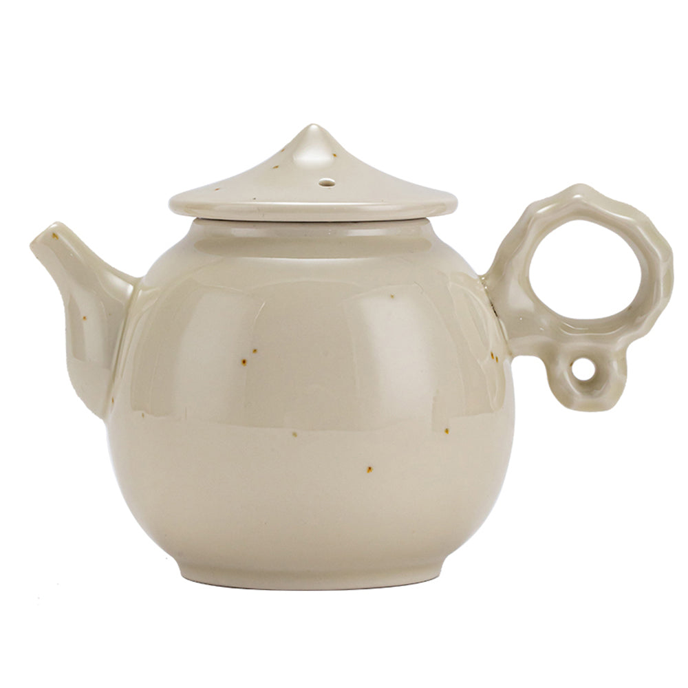 超特価好評昭和期　最高級白磁急須　極上紅茶・ウーロン茶用茶器　大振り　陶磁器研究 白磁