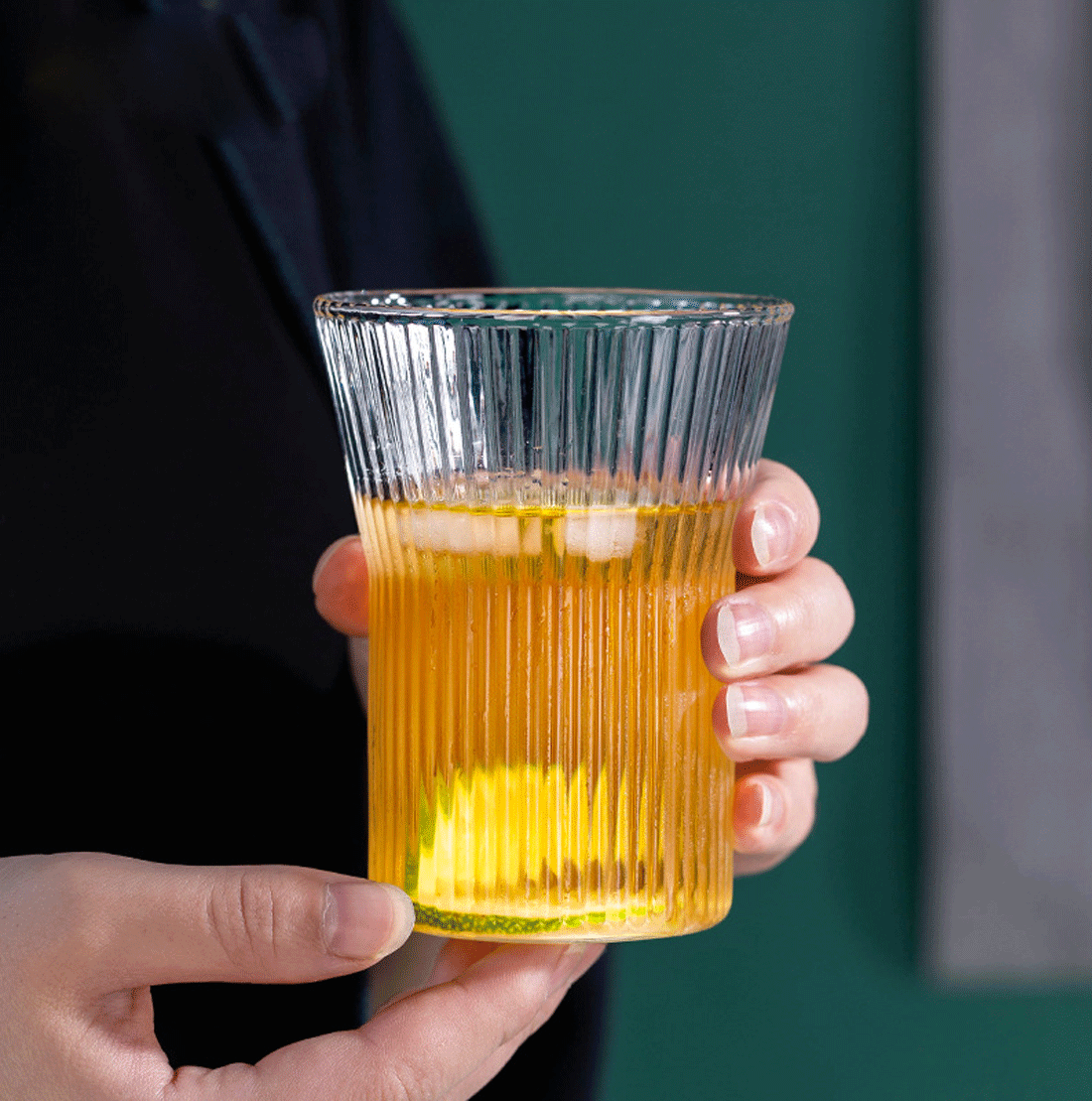IwaiLoft 耐熱ガラス グラス ガラスコップ グラス タンブラー ビールグラス 硝子 310mL-4点セット【セット買いがお得】 送料無料